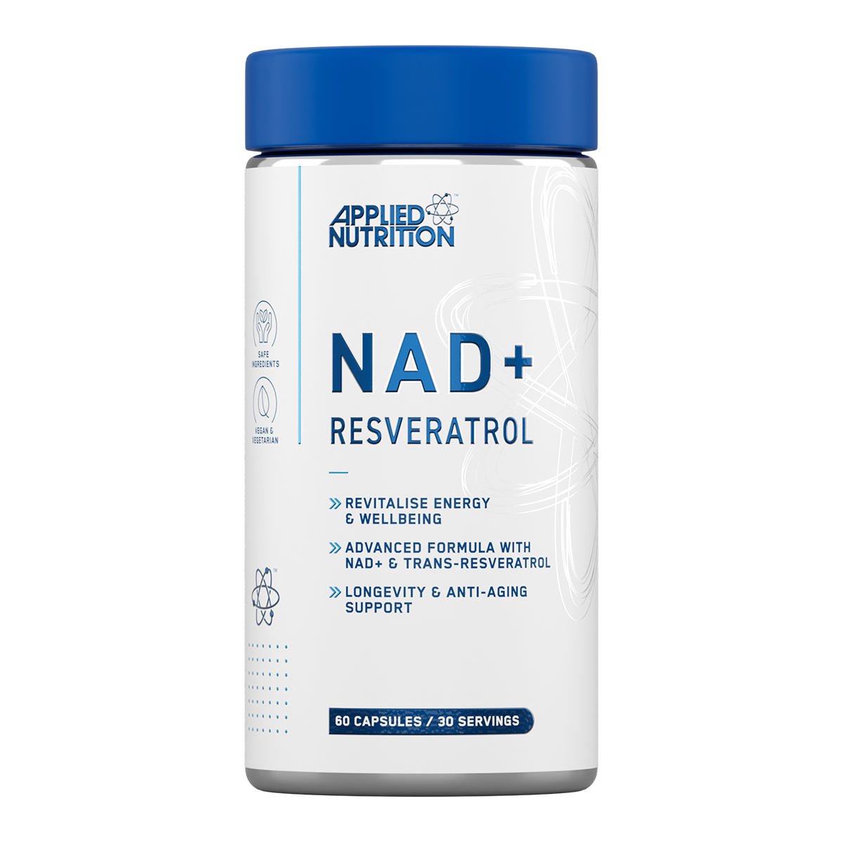 Applied Nutrition NAD+ Resveratrol 60 Caps