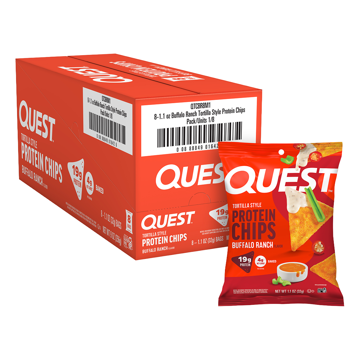 Quest Tortilla Protein Chips 8x32g
