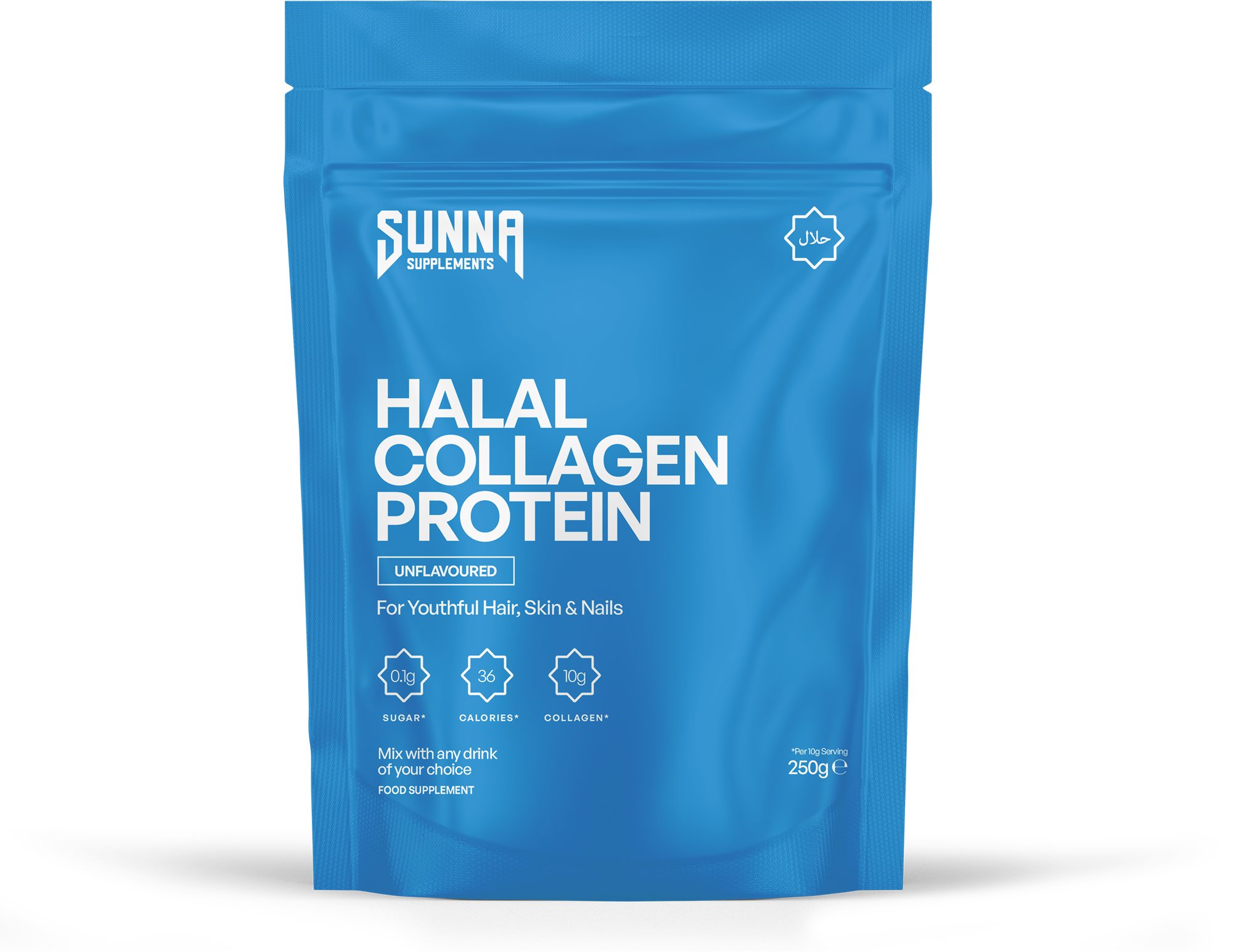 Sunna Supplements Halal Collagen Protein 250g Pouch (unflavoured)
